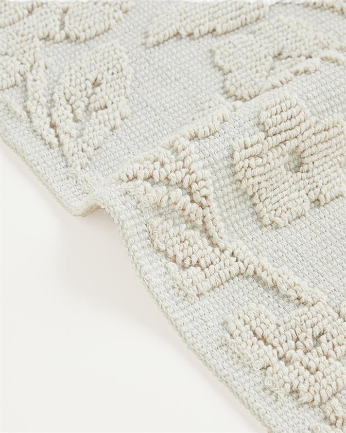 Floweret Pamuklu Bukle Kilim Krem