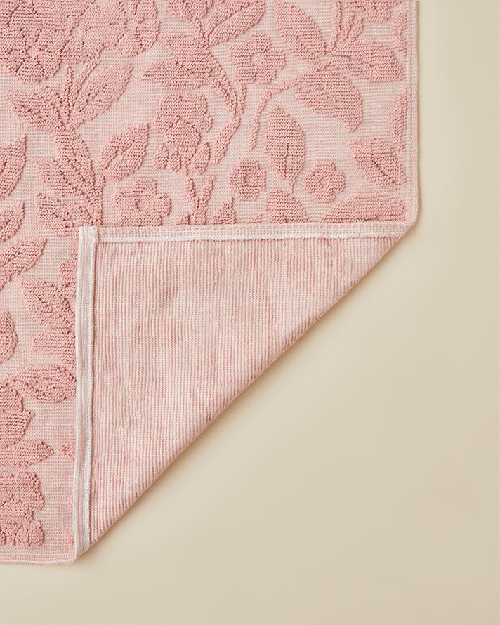 Floweret Pamuklu Bukle Kilim 80x150 cm Pudra