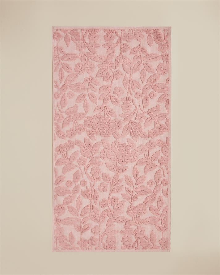 Floweret Pamuklu Bukle Kilim 80x150 cm Pudra