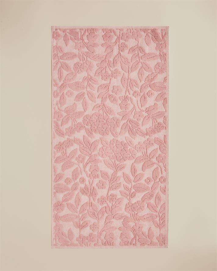 Floweret Pamuklu Bukle Kilim 80x150 cm Pudra