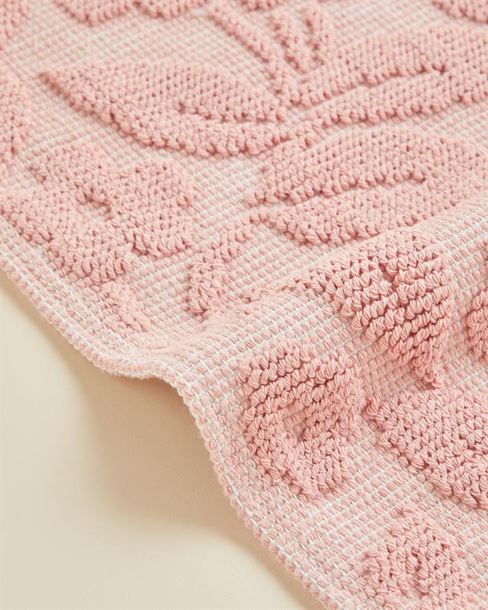 Floweret Pamuklu Bukle Kilim 80x150 cm Pudra