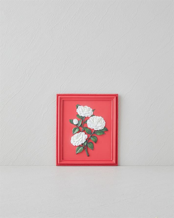 Flowers Duvar Aksesuarı 20x17x1,5 cm Kırmızı