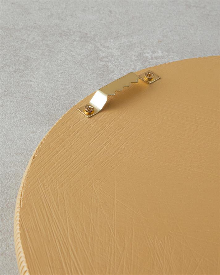 Flowers Polyresin Duvar Aksesuarı Bej