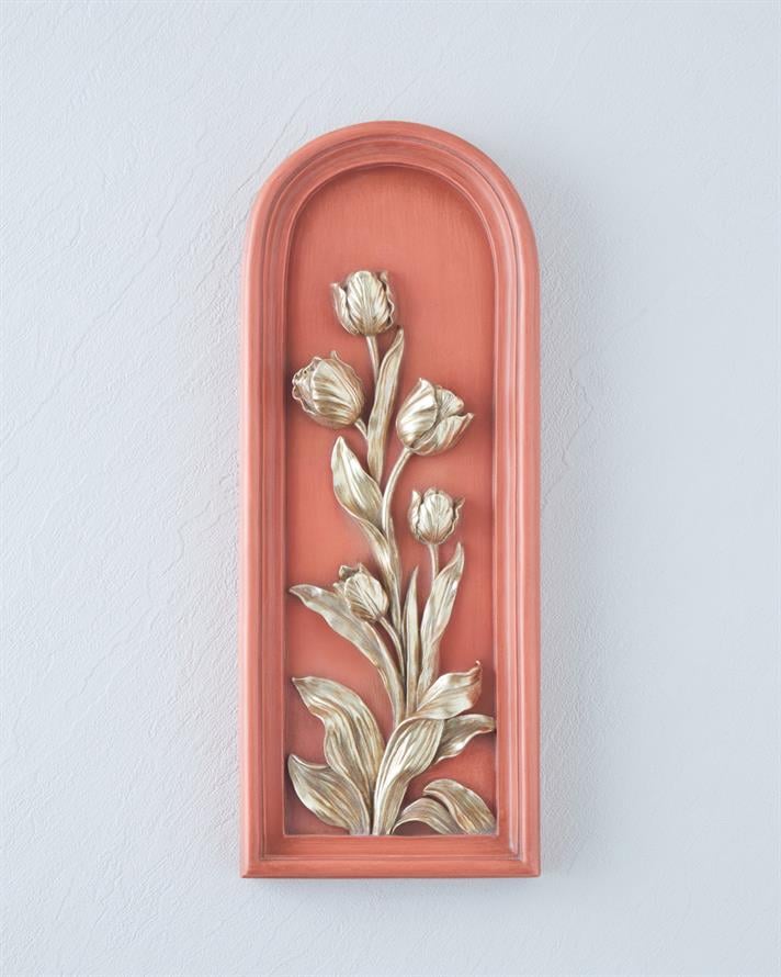 Flowery Duvar Aksesuarı 13,5x3,5x34,5 cm Turuncu