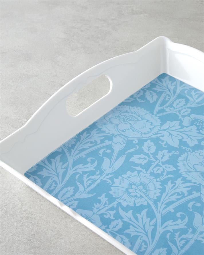 Flowery Melamin Tepsi 46x32 cm Renkli