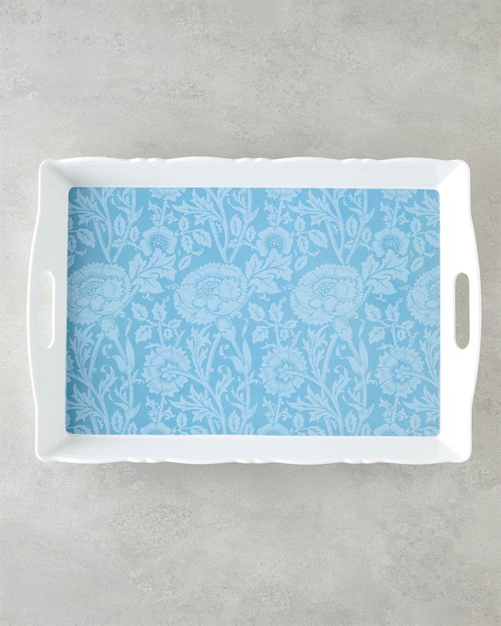 Flowery Melamin Tepsi 46x32 cm Renkli