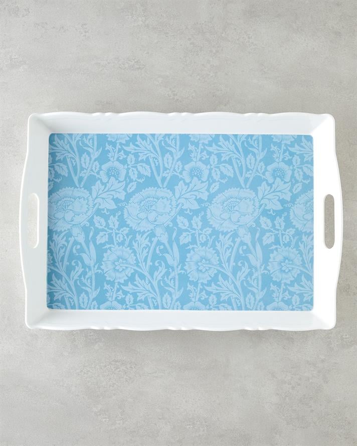 Flowery Melamin Tepsi 46x32 cm Renkli