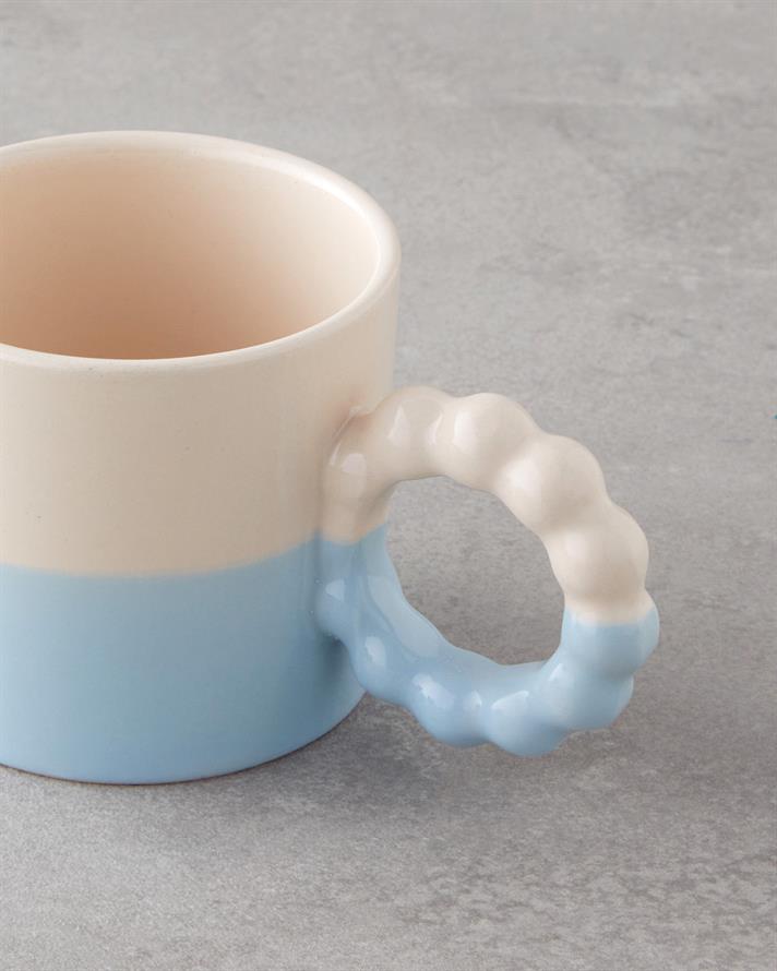 Flowly Seramik Kupa 260 ml Açık Mavi