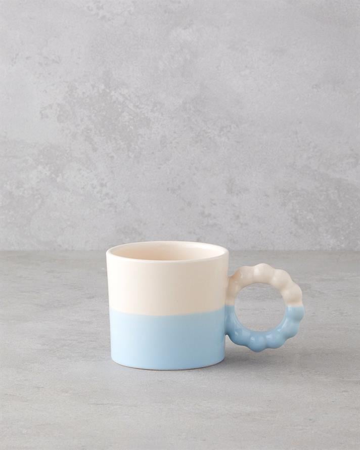 Flowly Seramik Kupa 260 ml Açık Mavi