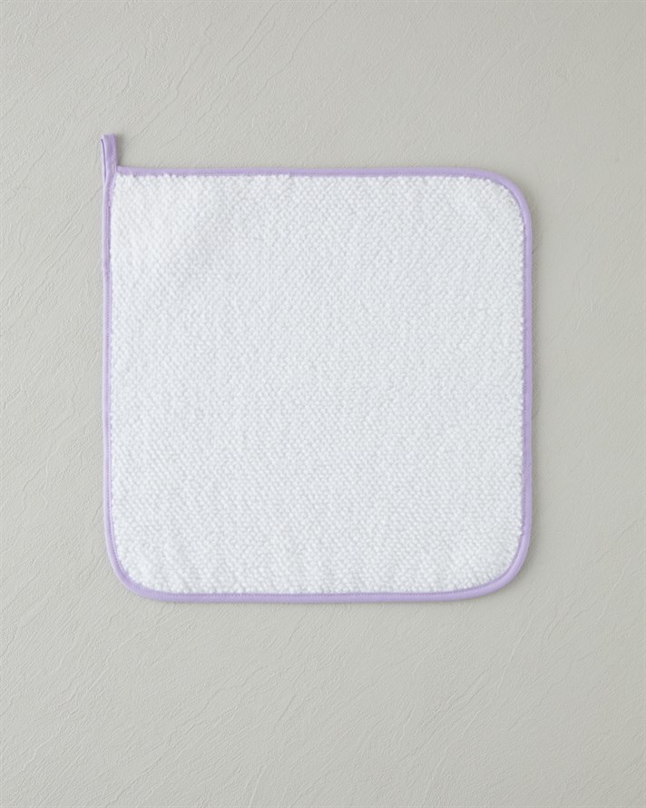 Fluffy Cloud Pamuk 2li Kurulama Bezi 30x30 cm Mavi-Lila