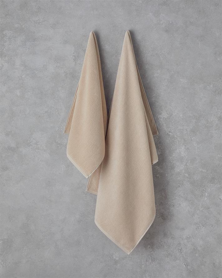 Fluffy Cotton Plus Pamuklu Banyo Havlusu 70x140 cm Bej