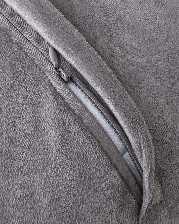 Fluffy Kırlent Kılıfı 45x45 cm Gri