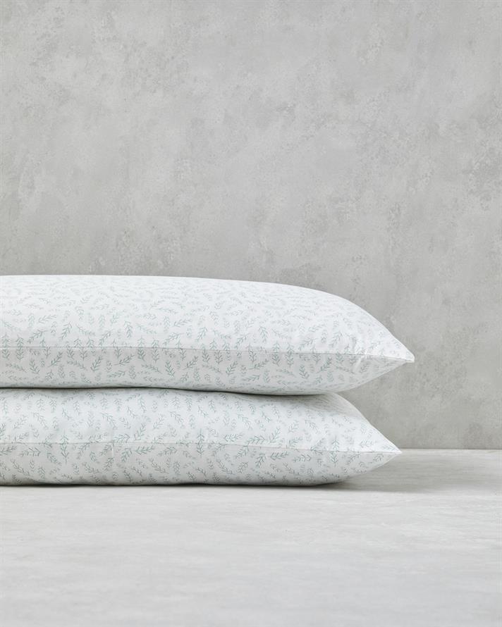 Forest Essence Pamuklu 2li Yastık Kılıfı 50x70 cm Yeşil