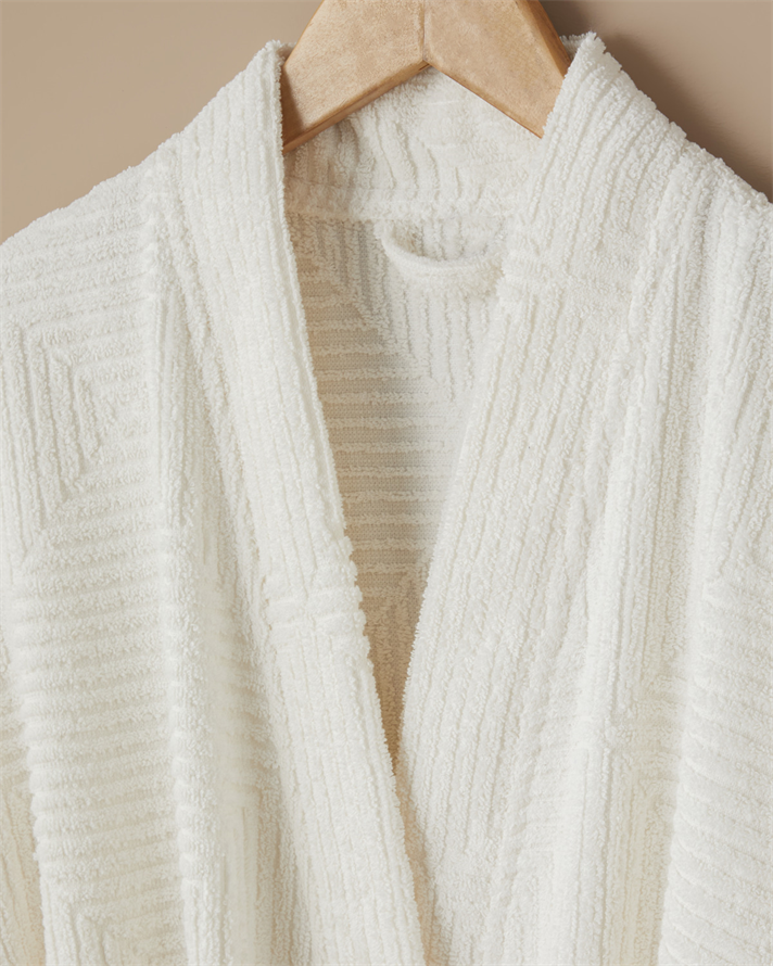 Frame Pamuk Bornoz Beyaz