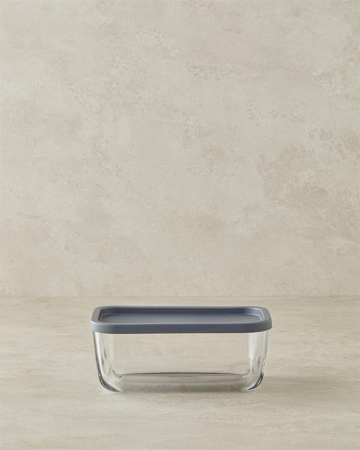 Fresh Safe Cam Saklama Kabı Gri