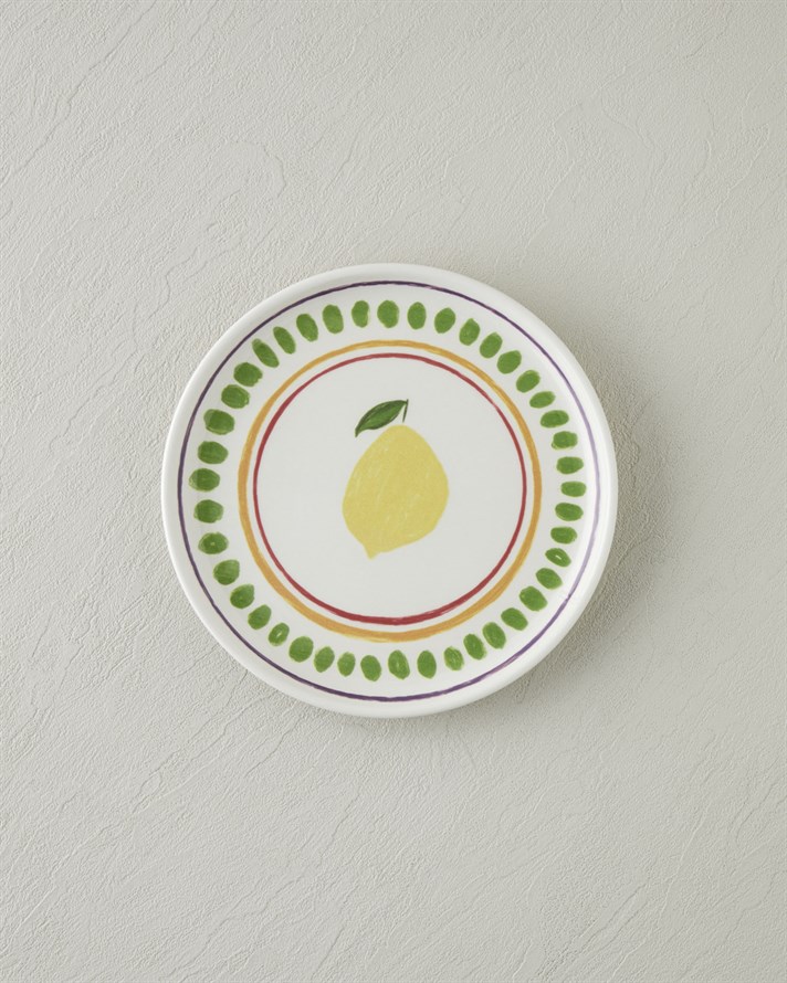 Fruity Seramik 4lü Pasta Seti 20 cm Renkli