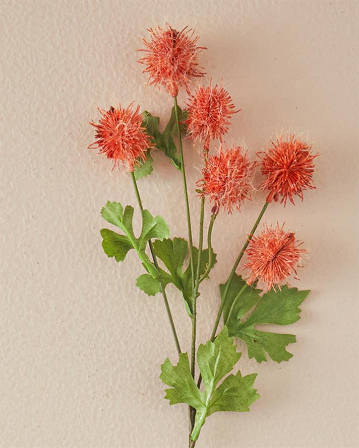 Fruity Tek Dal Yapay Çiçek Turuncu