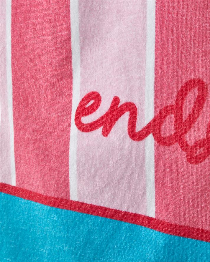 Funny Stripe Pamuklu Baskılı Plaj Havlusu 90x150 cm Pembe