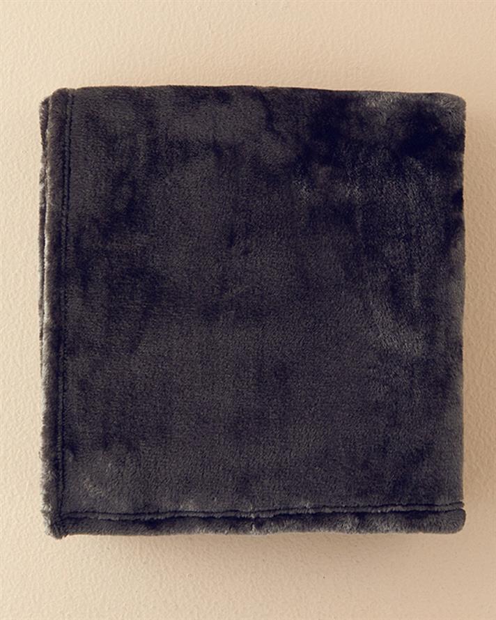 Furry Super Soft Tv Battaniyesi Antrasit