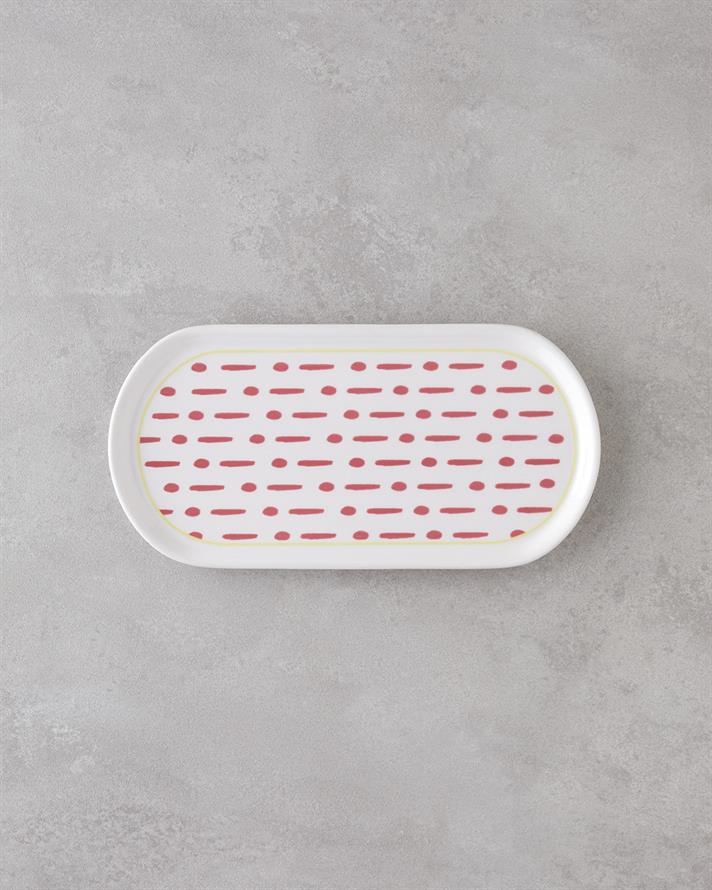 Fusion Seramik Kayık Tabak 27 cm Pembe