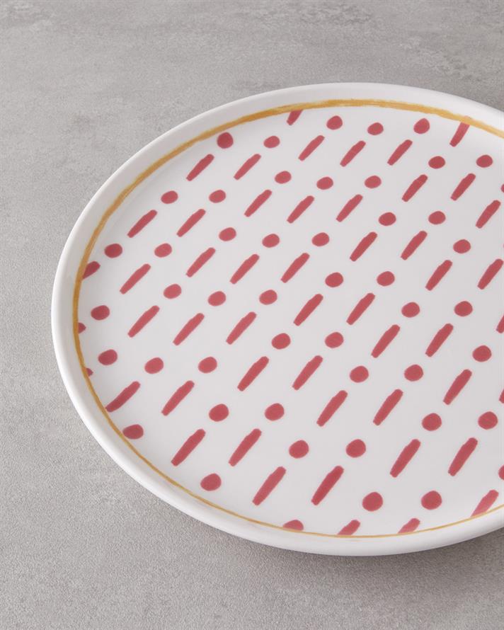 Fusion Seramik Servis Tabağı 26 cm Pembe