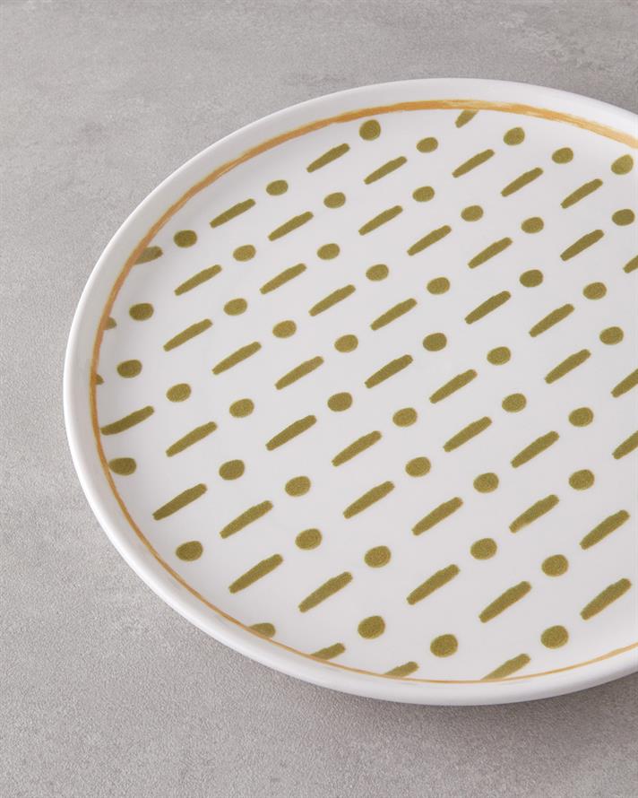 Fusion Seramik Servis Tabağı 26 cm Yeşil