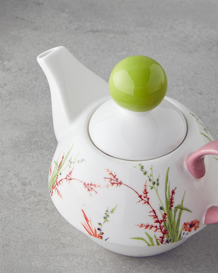 Garden New Bone China Demlik 400 ml Yeşil