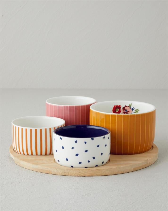 Garden Serenity Stoneware Sunumluk Renkli