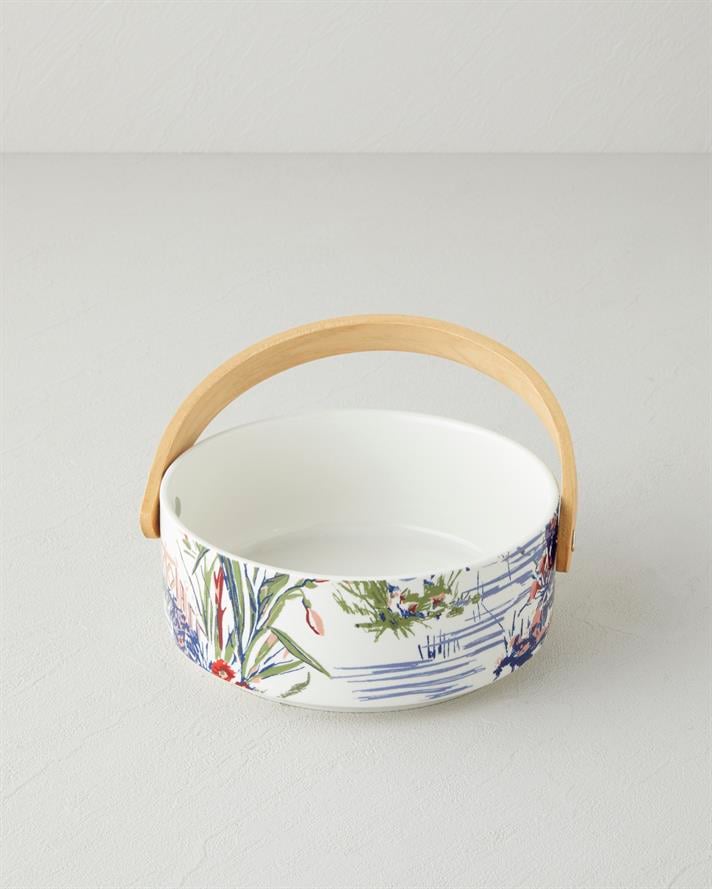 Garden Serenity Stoneware Sunumluk 17x7 cm Renkli