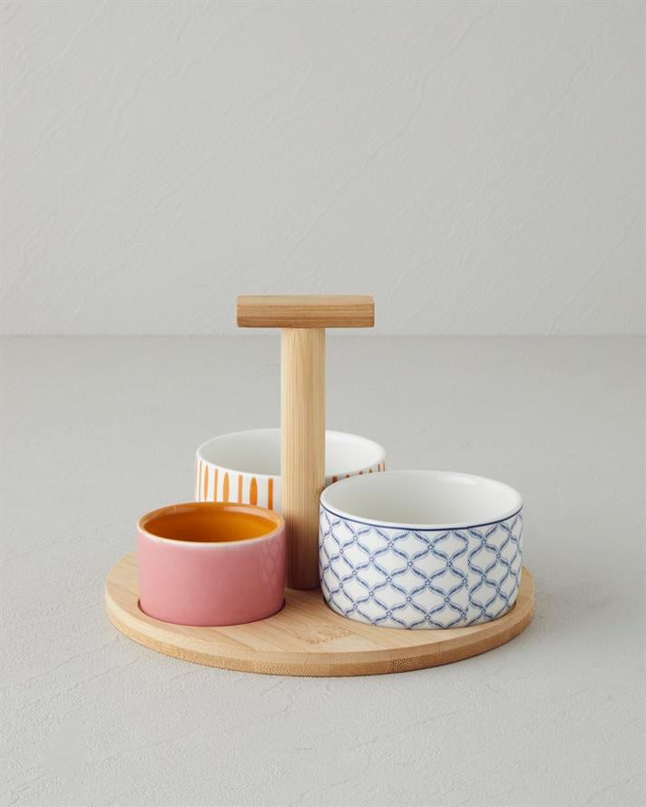 Garden Serenity Stoneware Sunumluk Renkli