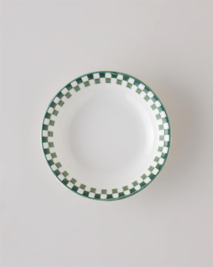 Gardenia Porselen Çerezlik 11 cm Beyaz - Yeşil