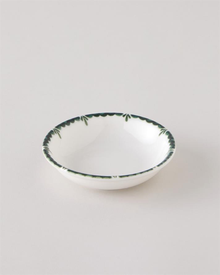 Gardenia Porselen Çerezlik 11 cm Yeşil