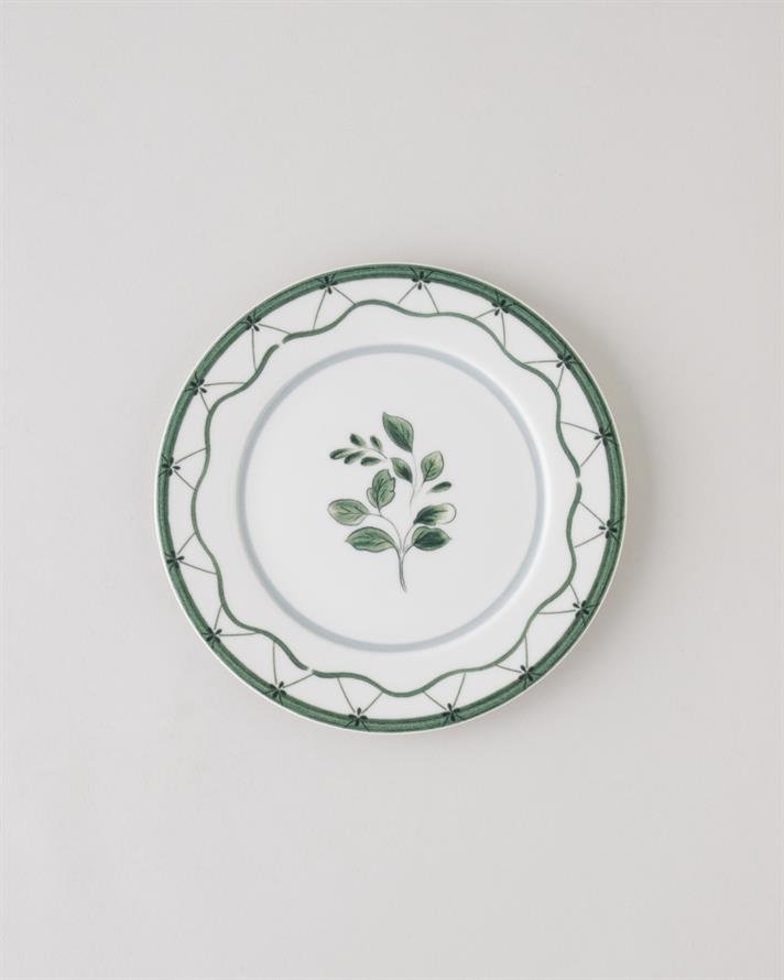 Gardenia Porselen Pasta Tabağı 19 cm Yeşil