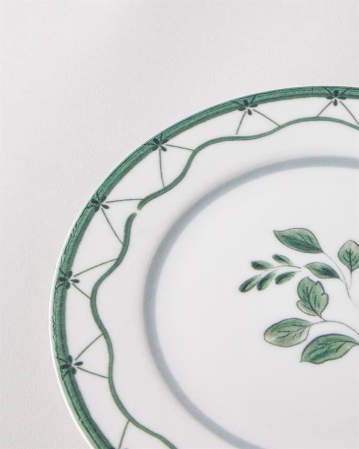 Gardenia Porselen Pasta Tabağı 19 cm Yeşil