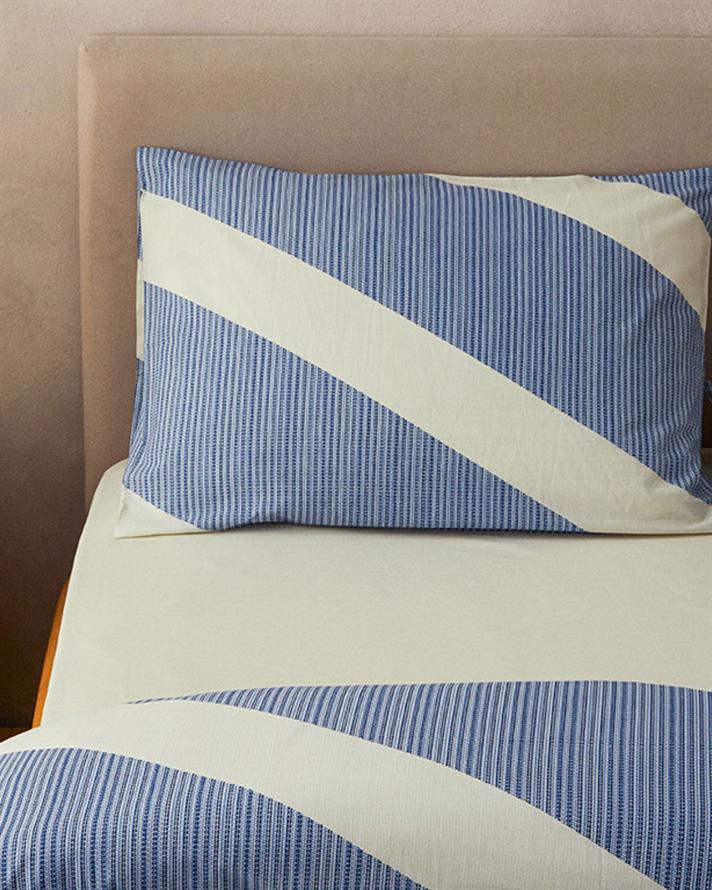 GeoModern Kolay Ütülenir Çift Kişilik Nevresim Takımı 200x220 cm Lacivert