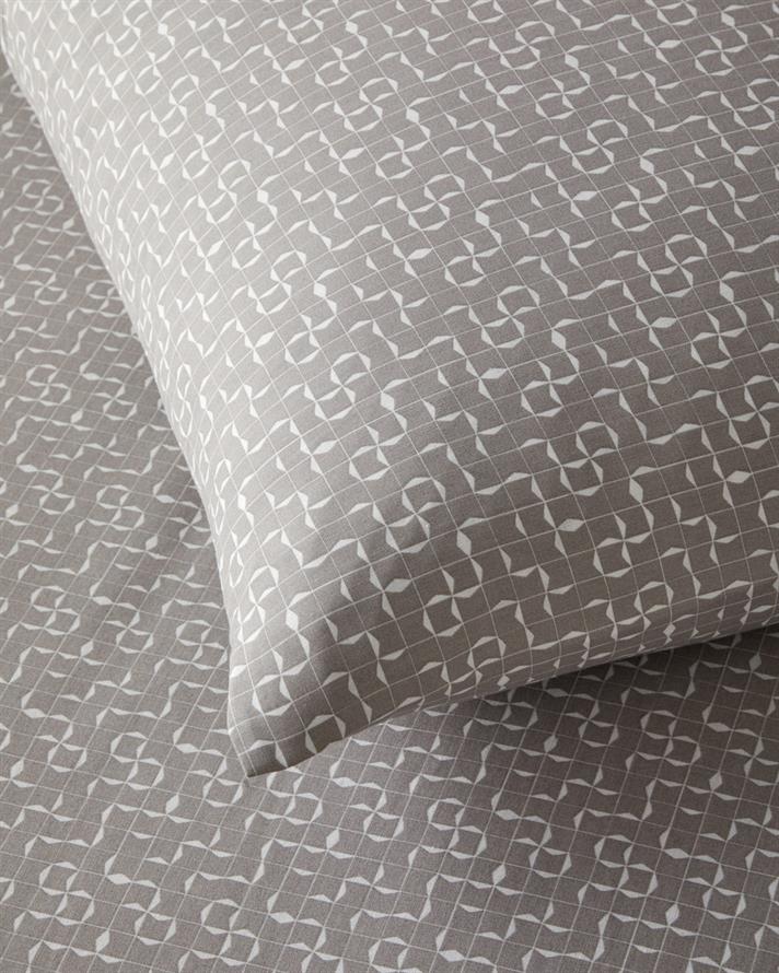 Geomora Kolay Ütülenir Çift Kişilik Çarşaflı Nevresim Takımı 200x220 cm Vizon