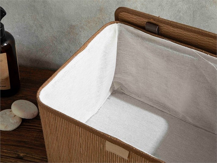 Gina Bambu Saklama Kutusu 33x23x20 cm Açık Kahverengi