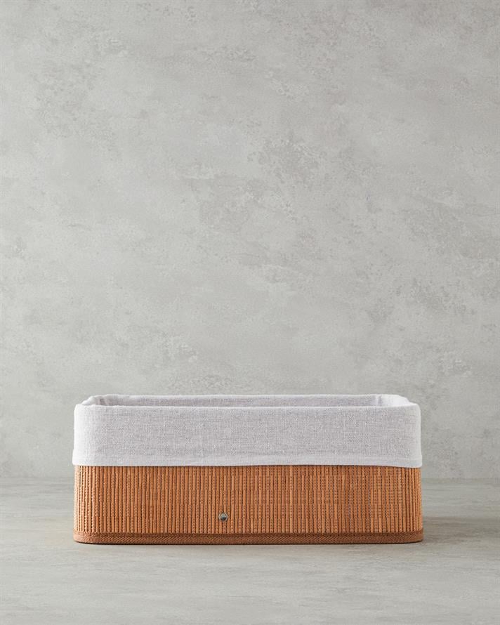 Gina Bambu Sepet Açık Kahverengi