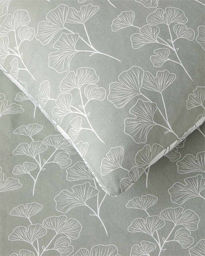Gingko Çift Kişilik Nevresim Takımı 200x220 cm Gri