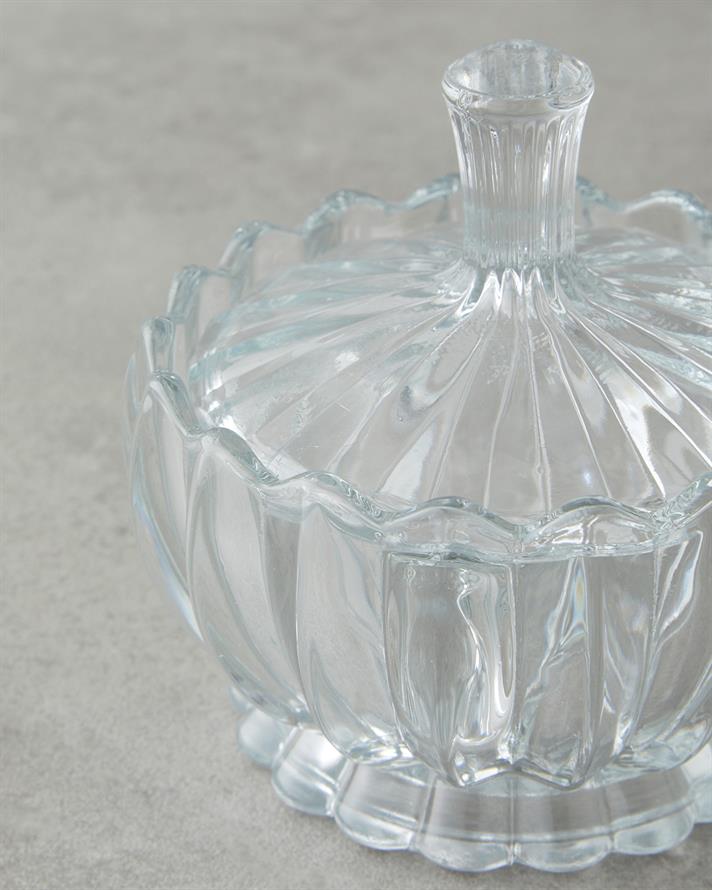 Glacial Cam Şekerlik 10x10 cm Şeffaf