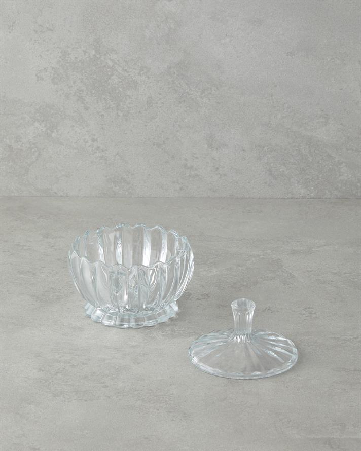 Glacial Cam Şekerlik 10x10 cm Şeffaf