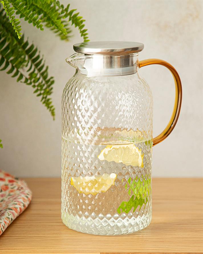 Glance Borosilikat Cam Sürahi Şeffaf