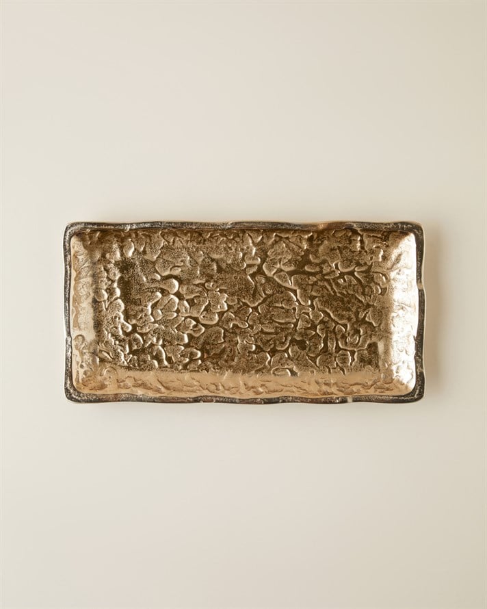 Glare Alüminyum Dekoratif Tepsi Gold