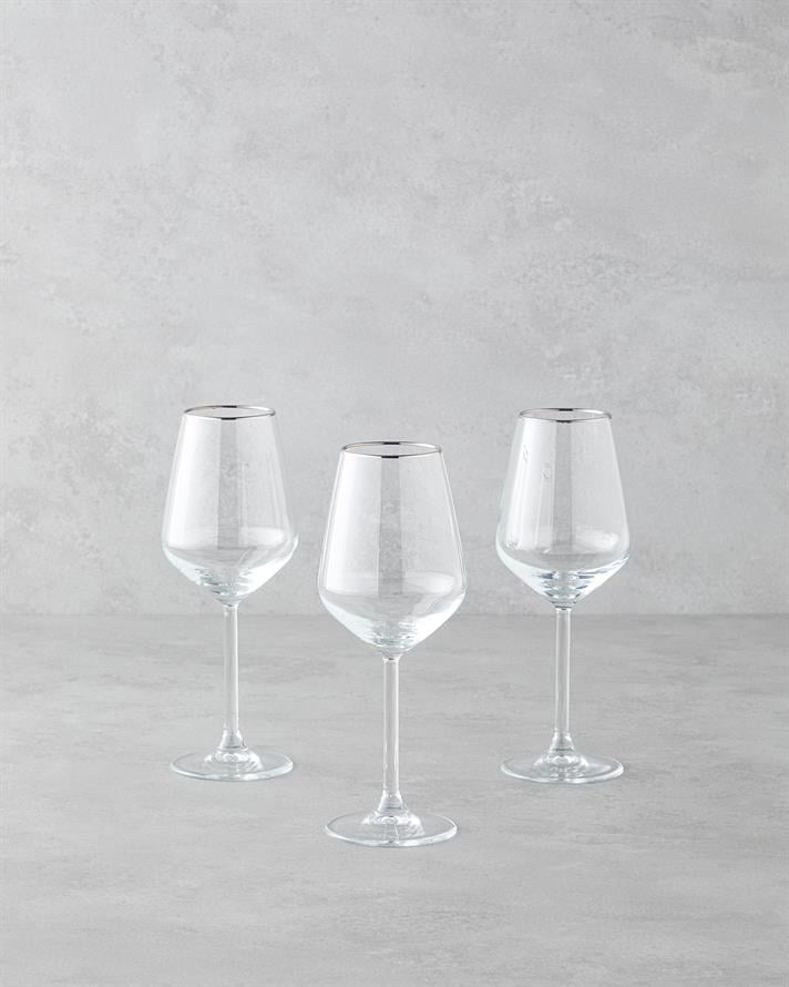 Gleam Cam 3lü Kadeh 350 ml Silver