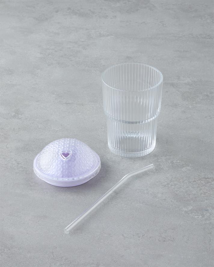 Gleam Cam Bardak 400 ml Lila