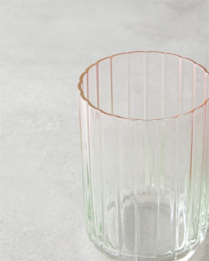 Glimmer Cam 2li Bardak 330 ml Pembe - Yeşil