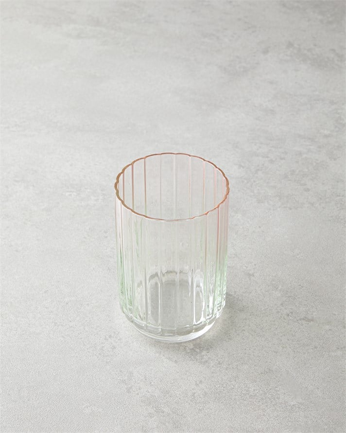 Glimmer Cam 2li Bardak 330 ml Pembe - Yeşil