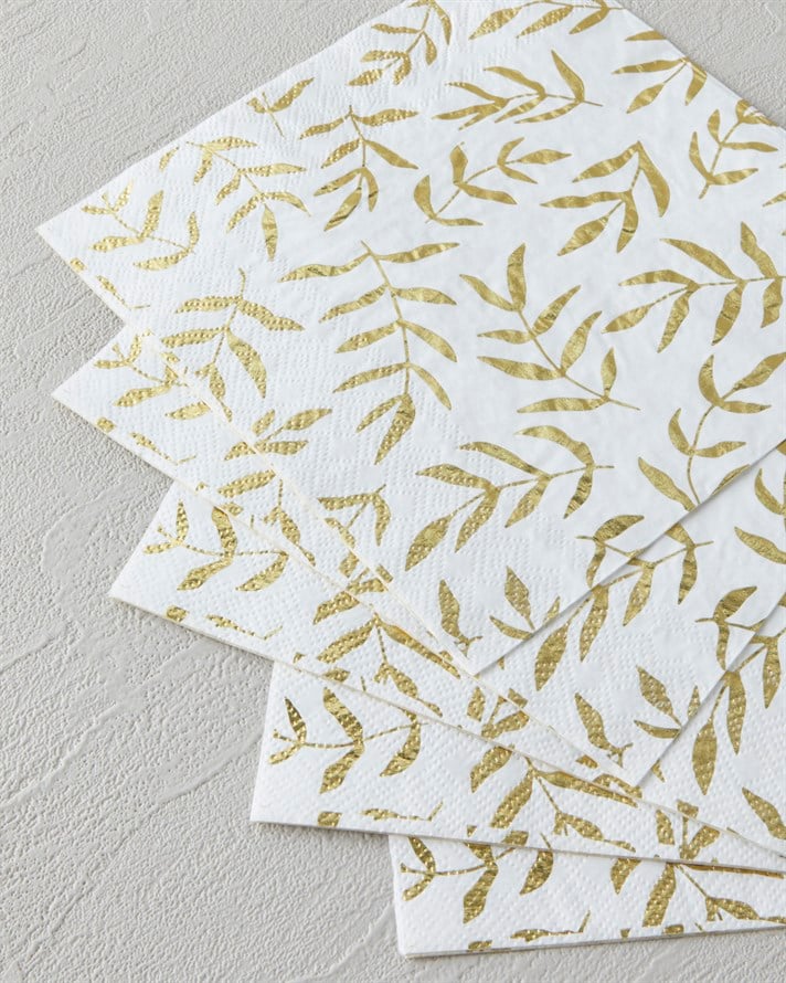Glimmerelle Kağıt 20li Kağıt Peçete 33x33 cm Gold