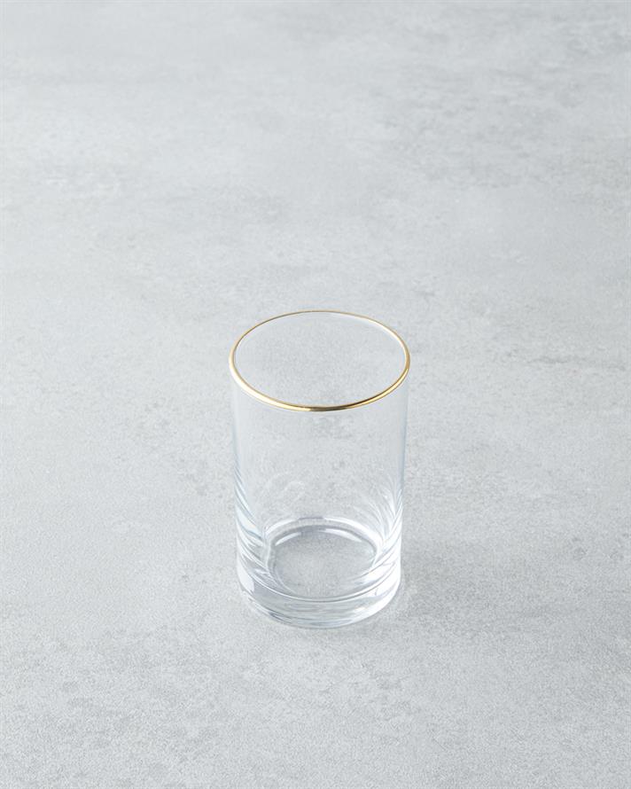 Glint Cam 6lı Kahve Yanı Bardak 125 ml Gold