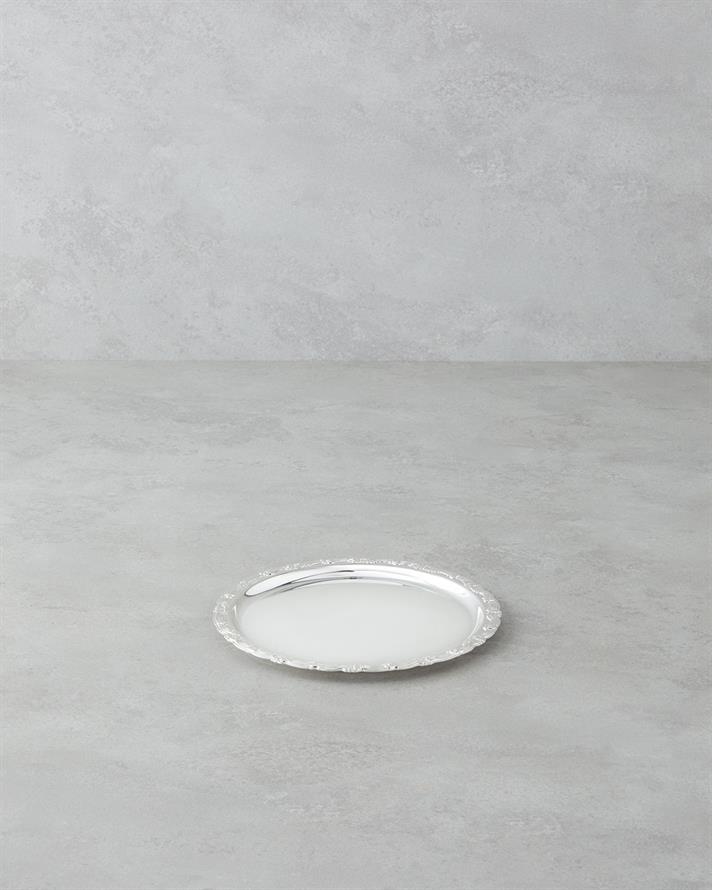 Glint Metal İkram Tepsisi 20 cm Silver